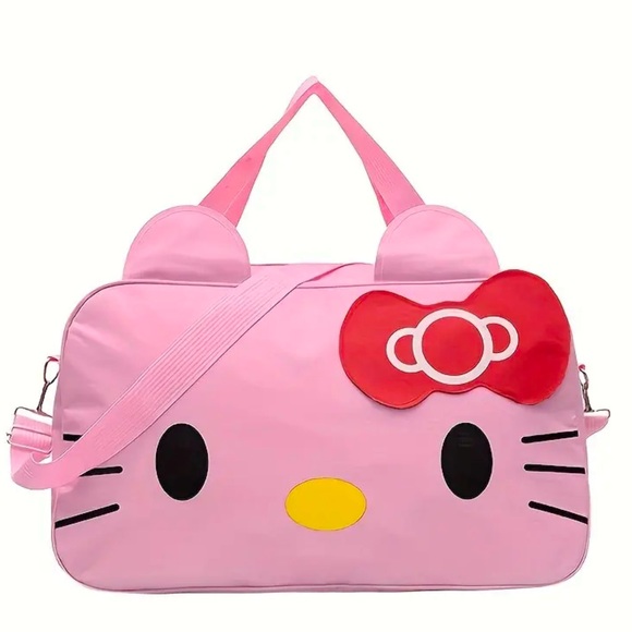 New Hello Kitty Travel Bag - Large Capacity, Polyester Oxford Fabric. - Picture 1 of 4